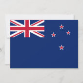 Baby shower met vlag van Nieuw-Zeeland Kaart (Achterkant)