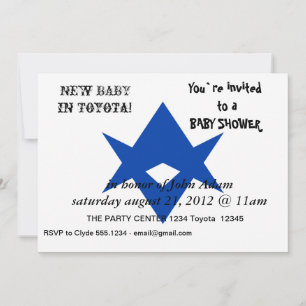 Baby shower met vlag van Toyota City Kaart