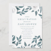 Baby shower met whitepapers kaart (Voorkant)