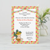 Baby shower mexicain Fiesta Invitation peau claire (Debout devant)