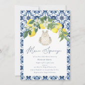 Baby shower Middellandse Zee Lemon Main Squeeze Kaart (Voorkant)