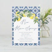 Baby shower Middellandse Zee Lemon Main Squeeze Kaart (Staand voorkant)