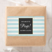 Baby shower Mini Champagne Étiquette Garçon (En situation)