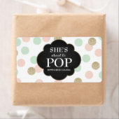 Baby shower Mini Champagne Étiquette Genre Neutre (En situation)