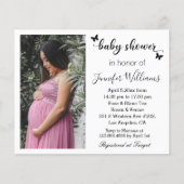 baby shower minimaliseert moderne fotouitnodiging flyer (Voorkant)