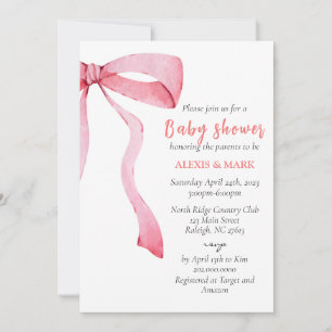 Baby shower Minimalist Invitation Kaart