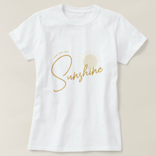 Baby shower minimaliste Boho Sunshine Mama T-Shirt