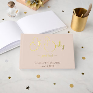 Baby-Shower Minimaliste Moderne Rose Poudre