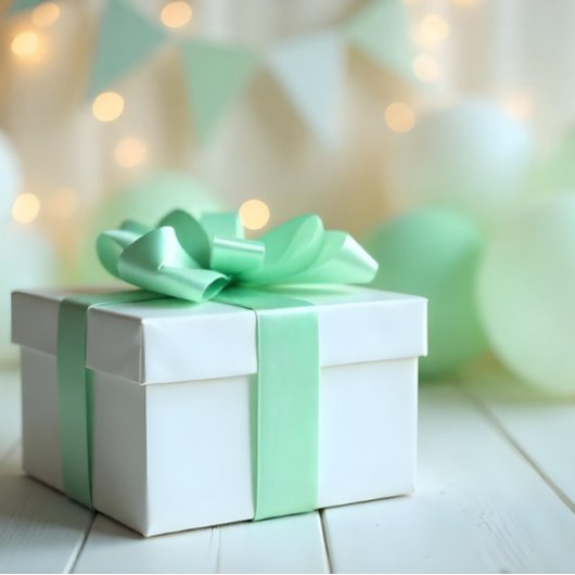 Baby shower Mint Green #99D0A1 Lint