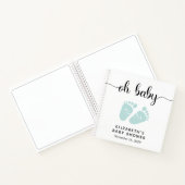 Baby shower Mint Green Baby Feet Livre d'or (Intérieur)