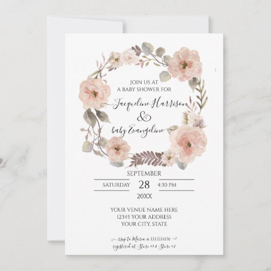 Baby shower modèle (Devant)