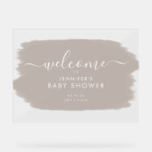 Baby shower moderne Accueil Peinture Beige blanc (Recto)