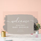 Baby shower moderne Accueil Peinture Beige blanc (Mariage)