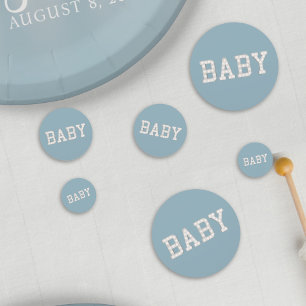 Baby shower moderne Blue Boy Table Confetti
