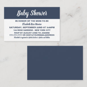 Baby shower moderne et élégant Invitation de bille