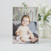 Baby shower moderne Merci une photo (Debout devant)