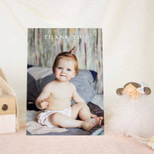 Baby shower moderne Merci une photo