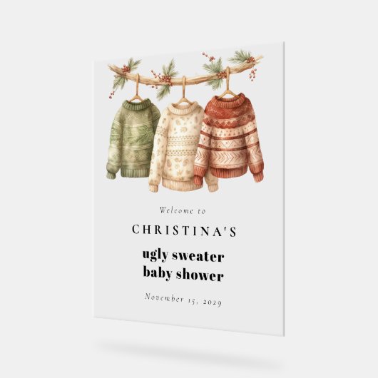 Baby shower moderne moche Sweat (Angle)