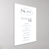 Baby shower moderne | Poster de signature de boiss (Poser)