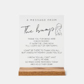 Baby shower moderne un message du choc (Recto)