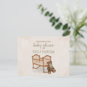 Baby shower Moderne Waterverf Gesmolten dier Briefkaart (Staand voorkant)