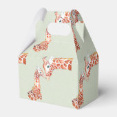 Baby shower moeder en kind Giraffe Bedankdoosjes (Achterkant)