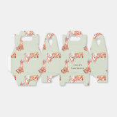 Baby shower moeder en kind Giraffe Bedankdoosjes (Uitgevouwen)