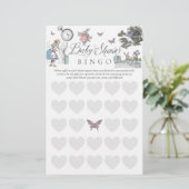 Baby shower moeder-te-zijn Alice in Wonderland Bin (Staand voorkant)