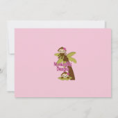 Baby shower MONKEY Invitation 3 Petits singes (Dos)