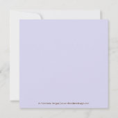 Baby shower Motif de Girafe Invitation avec Bow Br (Dos)