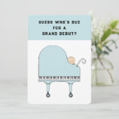 Baby shower Musique Thème Invitation (Debout devant)