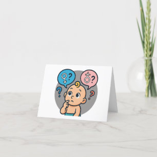 Baby shower naam enquêtekaart bedankkaart