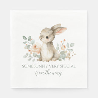 Baby Shower Napkins Bunny Theme Baby Shower  Servet