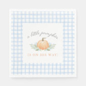 Baby shower Napkins | Een beetje pompoen Servet (Voorkant)