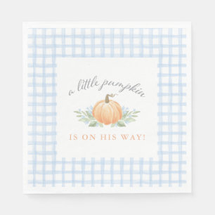 Baby shower Napkins   Een beetje pompoen Servet