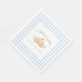 Baby shower Napkins | Een beetje pompoen Servet (Hoek)
