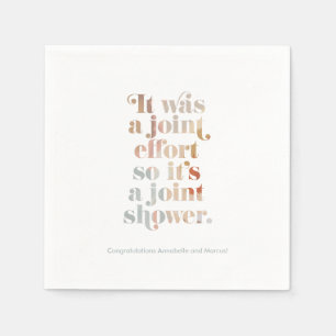 Baby shower Napkins van Joint Efort Couple Servet
