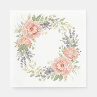 Baby Shower Napkins – Watercolor Floral Baby Servet
