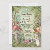 Baby shower Natuur Woodland Kaart (Voorkant)