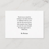 Baby shower Nautique Blue Boy Flat Merci Cartes (Dos)