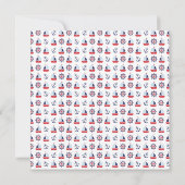 Baby shower Nautique de voile moderne Invitation (Dos)