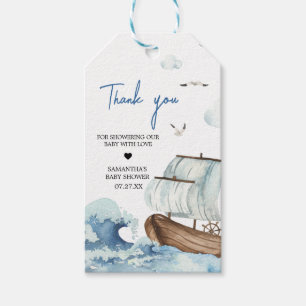 Baby shower nautique Favoriser les étiquettes