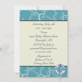 Baby shower nautique Invitations pour garçons (Dos)