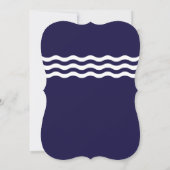 Baby shower nautique moderne Invitation (Dos)