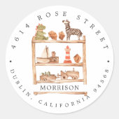 Baby shower Neutral Boho | Étiquette d'adresse de  (Devant)