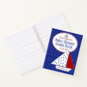 Baby shower Neutre Nautique Bateau à Voile Livre d (Intérieur)