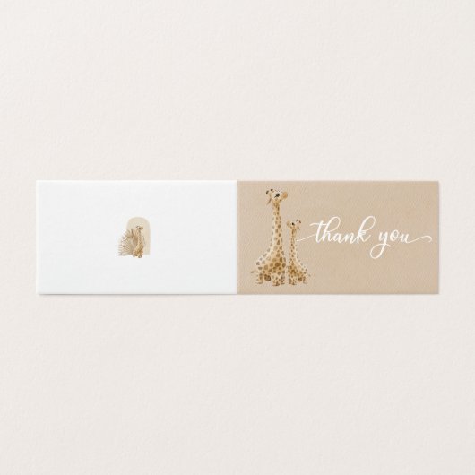 Baby shower Neutre Pampas Grass Giraffe (Outside Unfolded)