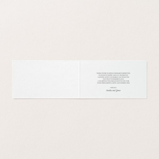 Baby shower Neutre Pampas Grass Giraffe (Inside Unfolded)