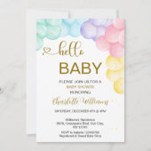 Baby shower neutre pour les femmes Invitation (Devant)