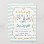 Baby shower neutre pour les femmes Invitation (Devant / Derrière)